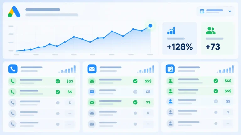 Illustration av konverteringsspårning google ads